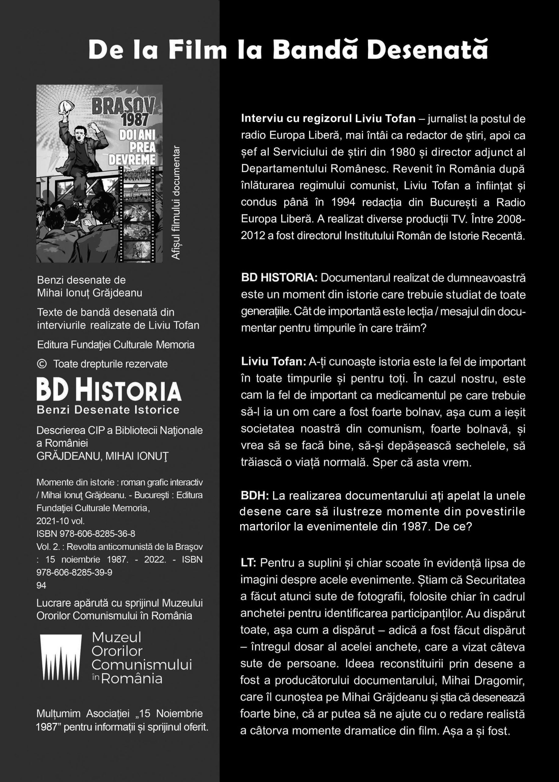 Mihai I. Grăjdeanu – Momente din istorie. Vol. II – Revolta anticomunistă de la Brașov. 15 noiembrie 1987 - imagine 2